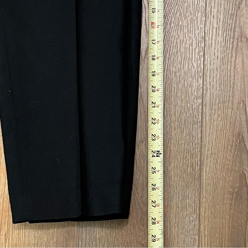 Vtg KORET Wool Pants Women’s Petites 26x28 Black Straight Leg Pockets Lined - Picture 15 of 15